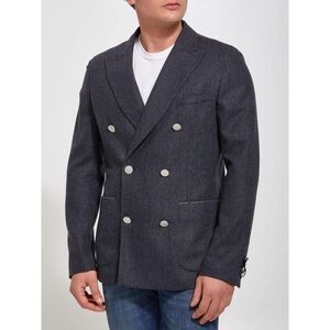 TONELLO Men's Double-Breasted Blazer Men GREY Outerwear